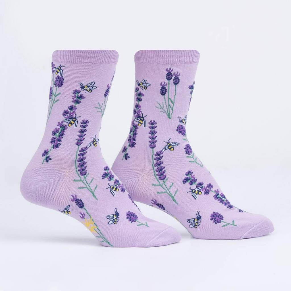 Bees & Lavender - Women's Crew Socks