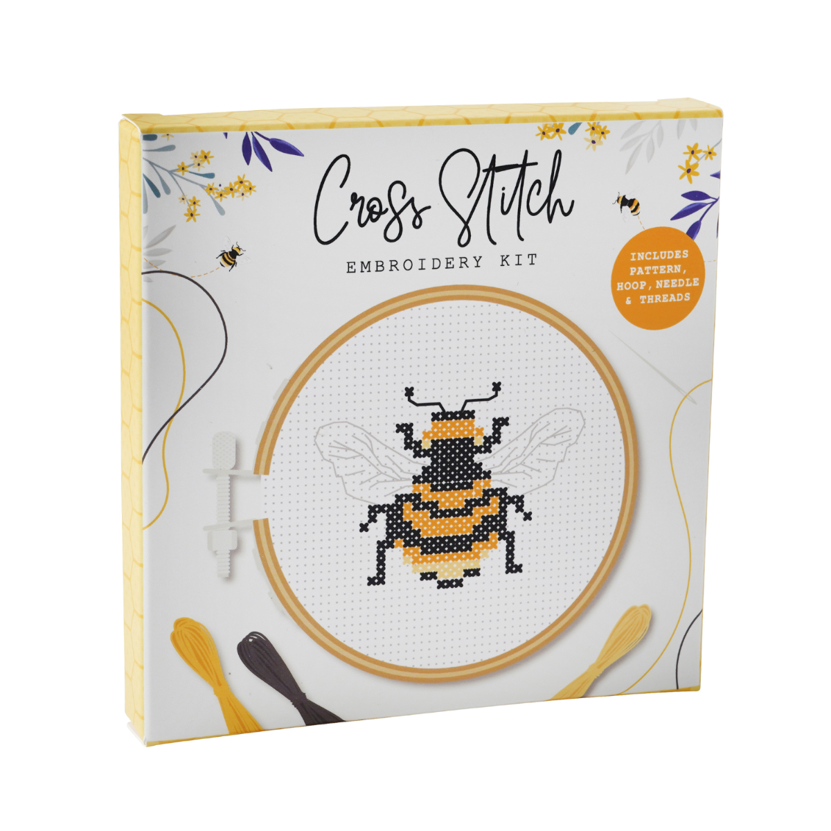 Mini Cross Stitch Kit - The Bee Keepers Bee