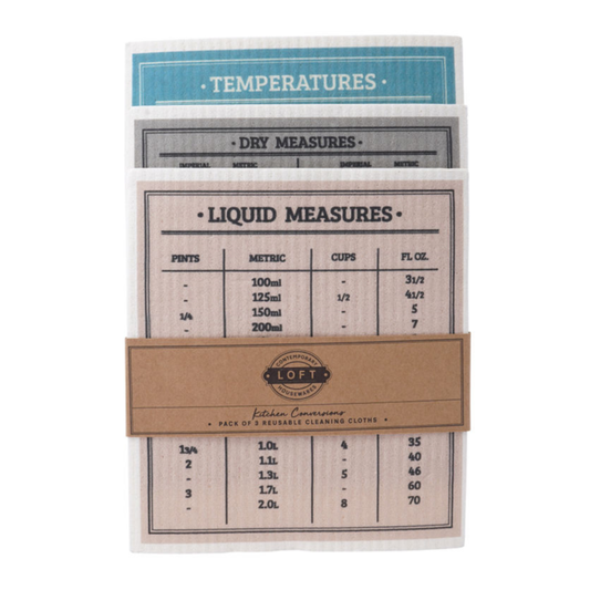 Cooking Conversions - Kitchen Cloth S/3