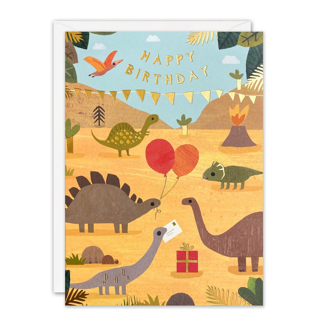 Card - Dinosaur Party Birthday Card