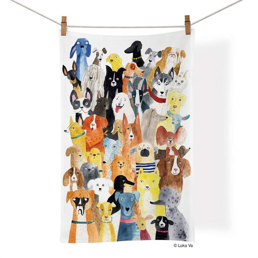 Dog Park - WerkShoppe Cotton Tea Towel