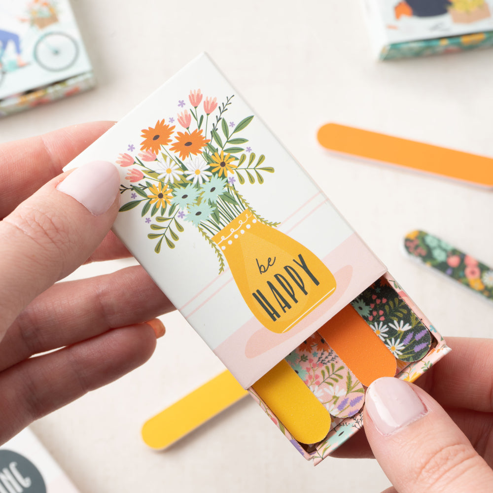 Matchbox Nail Files - The Flower Market