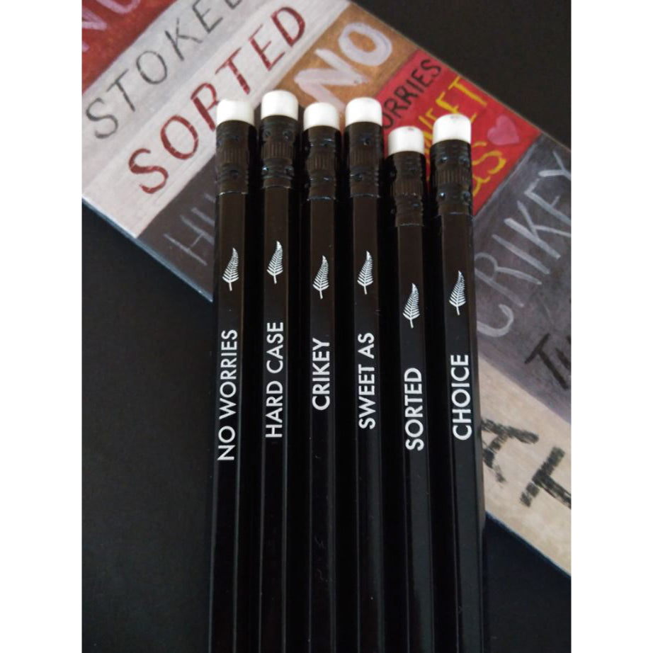 Kiwi Sayings Pencils 6 Pack