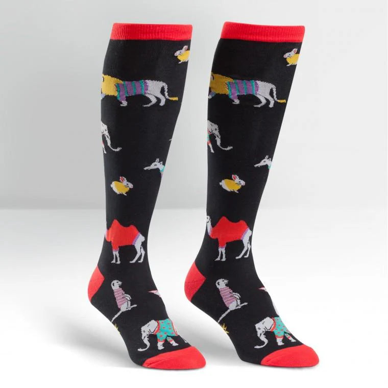Sweater Safari - Women's Knee Length Socks