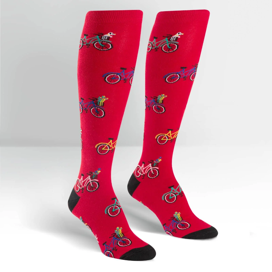 Tour De Neighbourhood - Women's Knee Length Socks