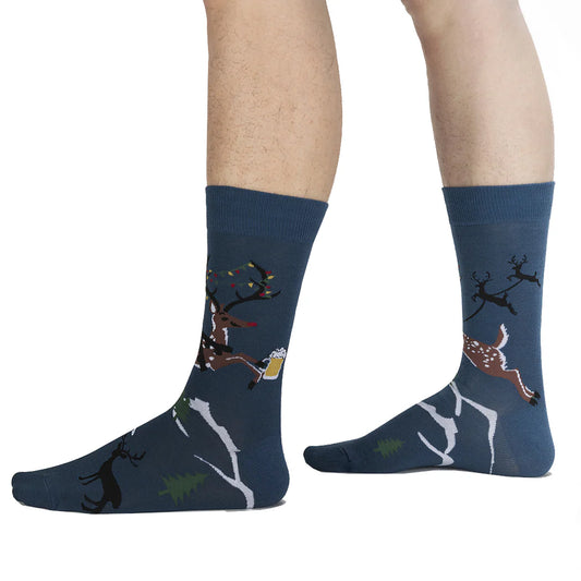 Brew-Dolph - Men's Crew Socks