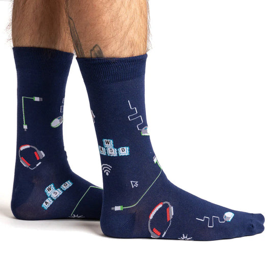 Life in the Fast LAN - Men's Crew Socks