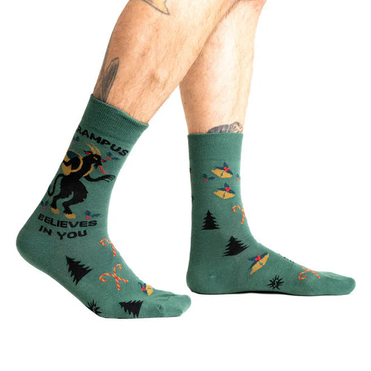 Krampus Believes In You - Men's Crew Socks