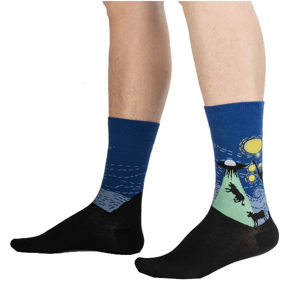 The Starry Flight - Men's Crew Socks