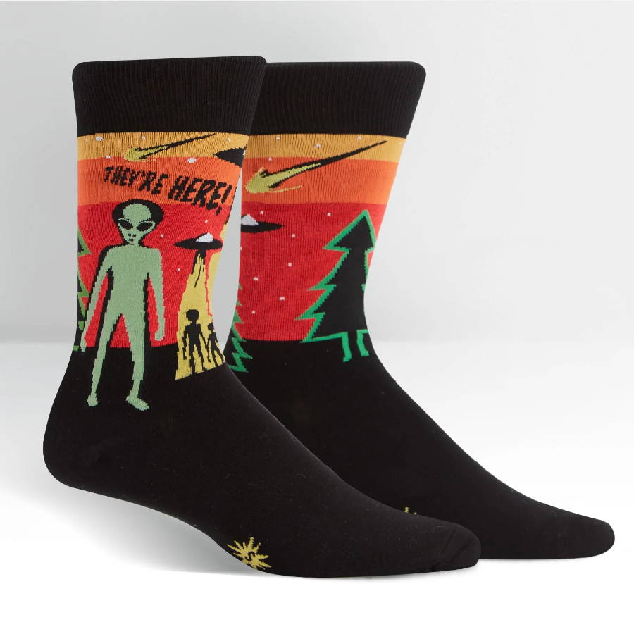 They're Here - Men's Crew Socks