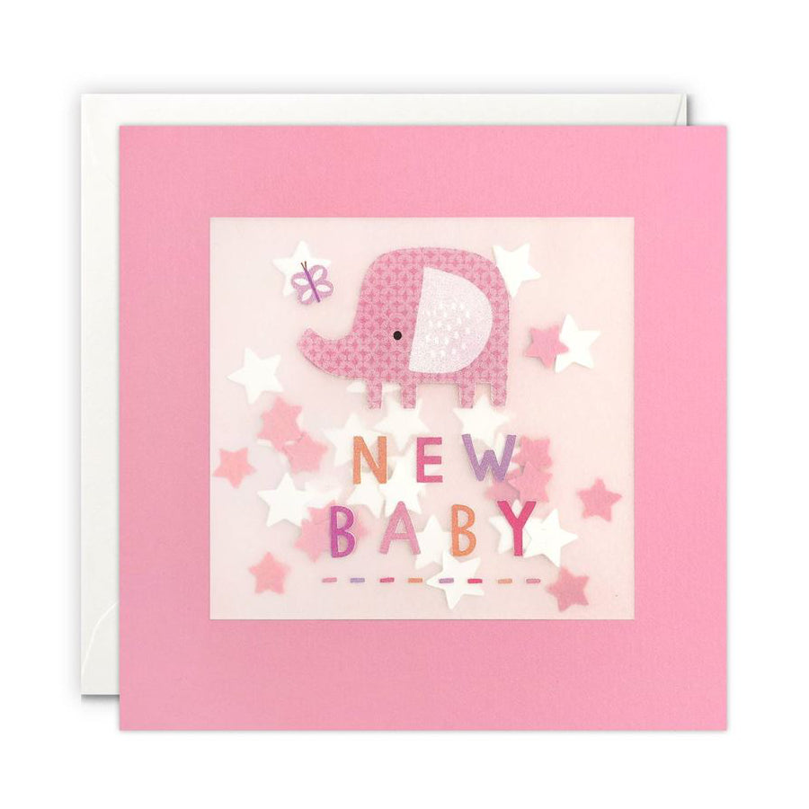 Card - New Baby Shakie - Pink