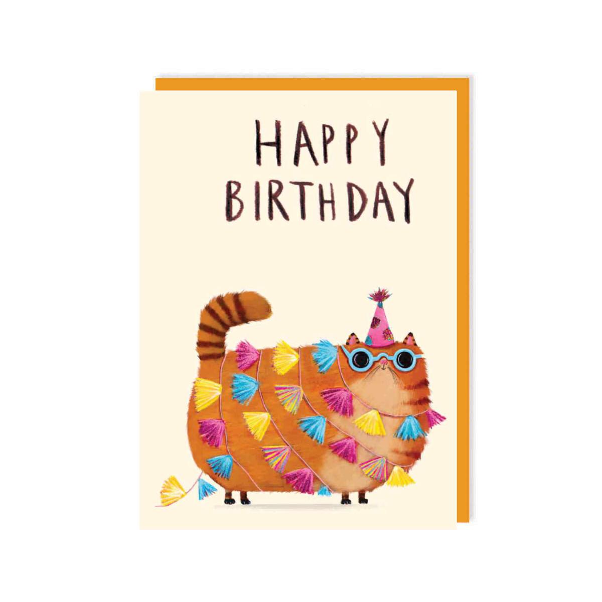 Card - Cat Tassels Birthday