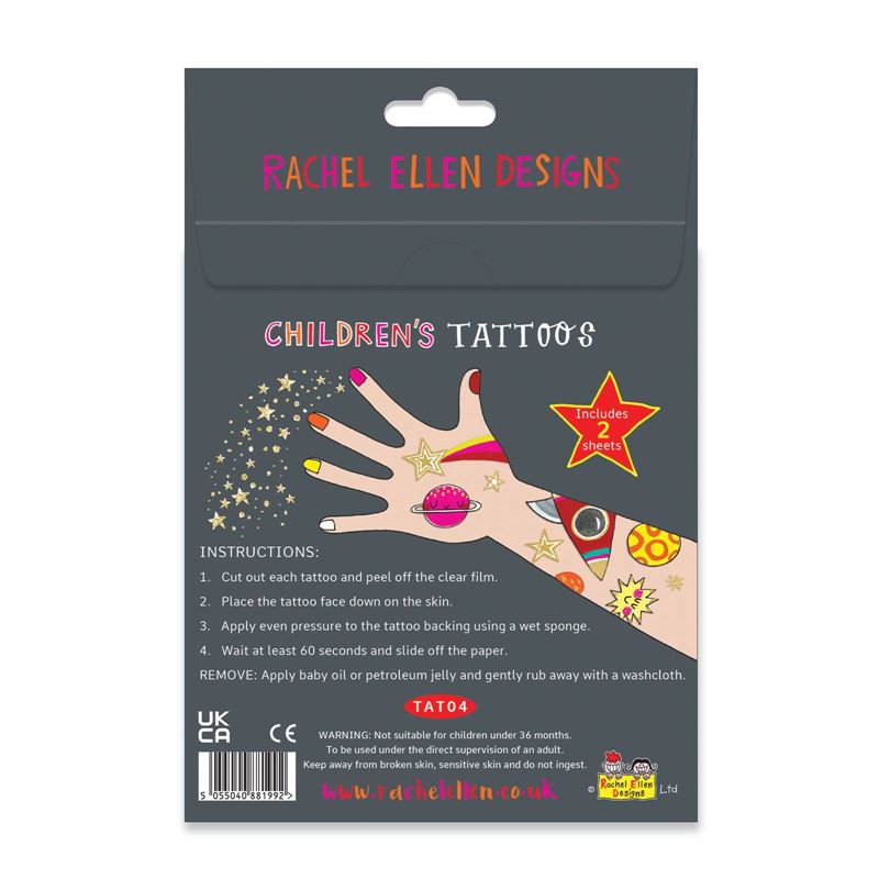 To the Moon - Temporary Tattoos
