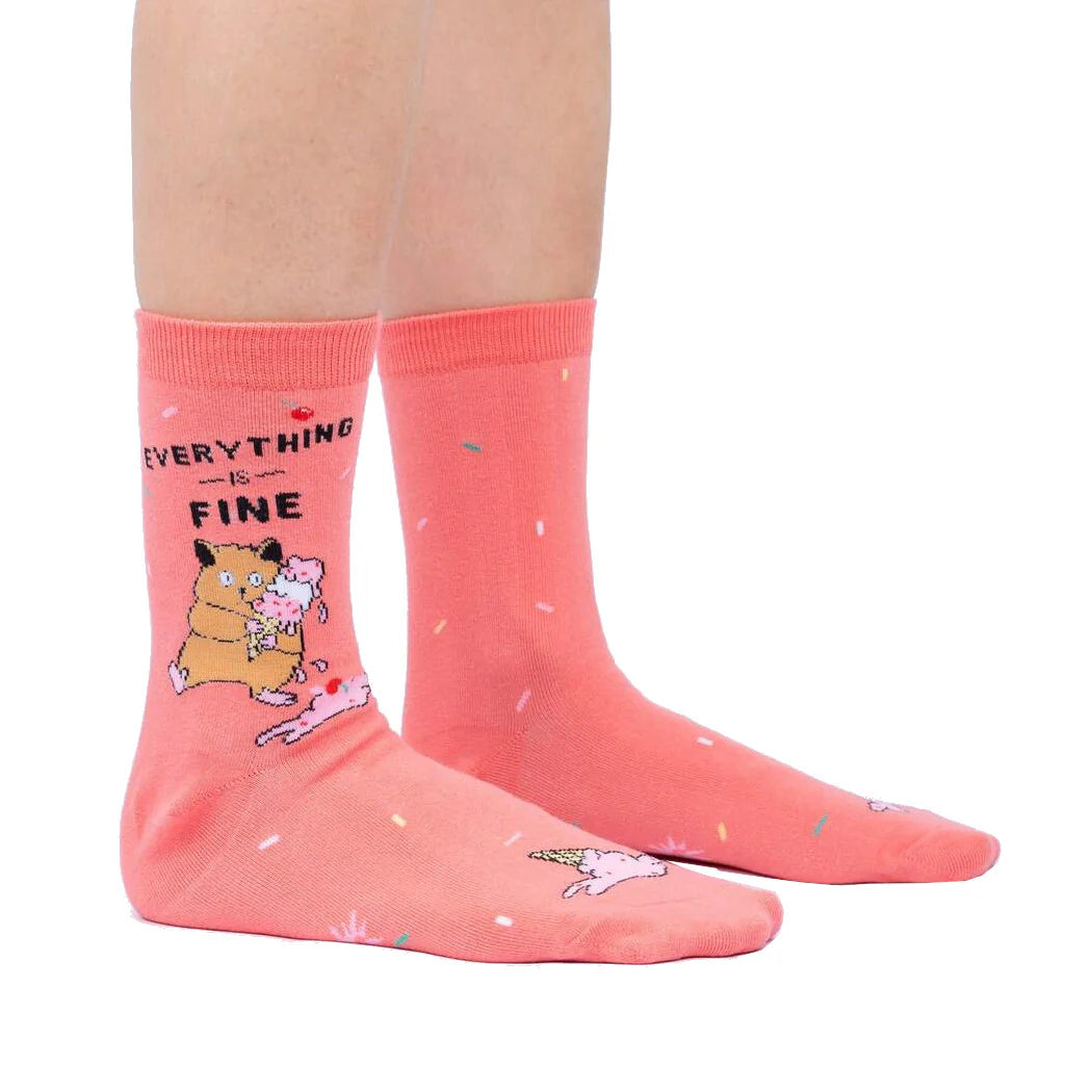 Everything Is Fine - Women's Crew Socks