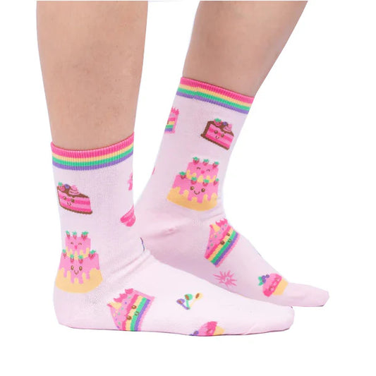 Life Is Batter With Cake - Women's Crew Socks