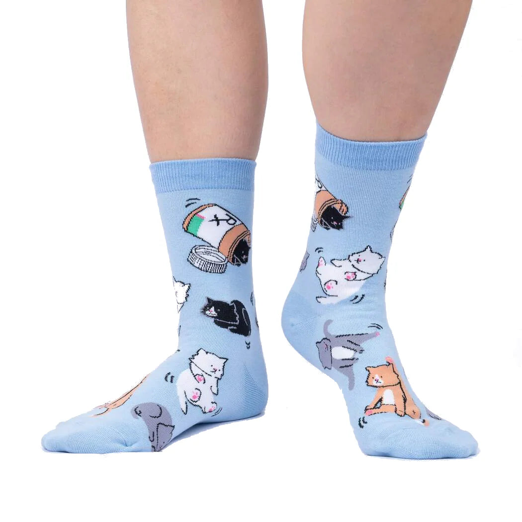 Purr-Scription For Happiness - Women's Crew Socks