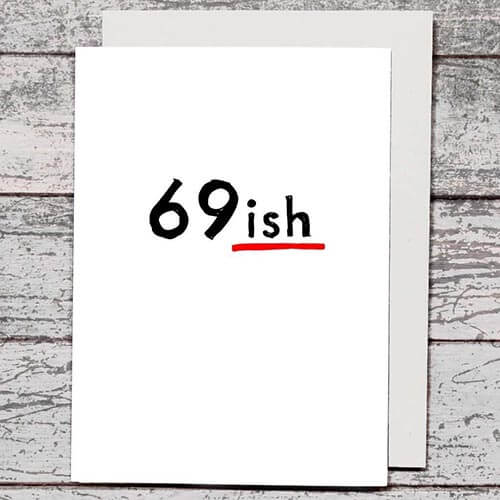 Card - 69ish - The Red Dog Gift Shop NZ