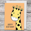 Card - Happy Birthday Giraffe - The Red Dog Gift Shop NZ