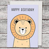 Card - Happy Birthday Lion - The Red Dog Gift Shop NZ