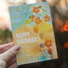 Card - Happy Birthday Summer Flowers - The Red Dog Gift Shop NZ