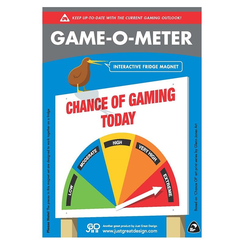 Chance of Gaming Meter Magnet - The Red Dog Gift Shop NZ