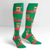 Fa La La Llamas - Women's Knee Length Socks - The Red Dog Gift Shop NZ