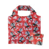 Fold Out Bag - Flirting Fantail - Red - The Red Dog Gift Shop NZ