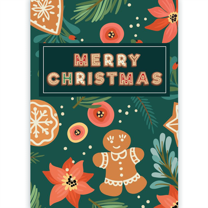 Card - Gingerbread Christmas