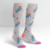 Great Horns Think Alike - Women's Knee Length Socks - The Red Dog Gift Shop NZ