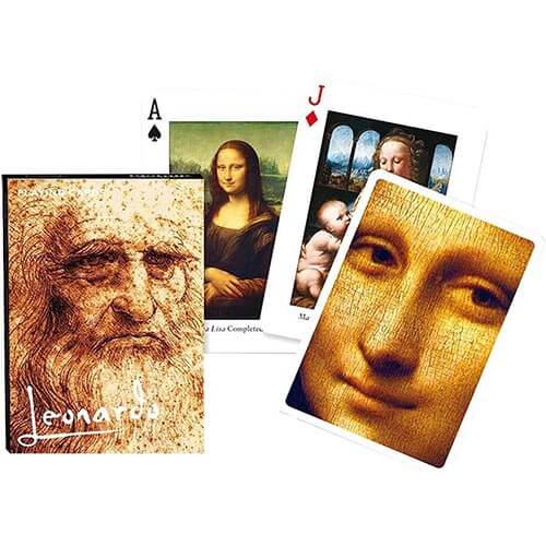 Leonardo da Vinci Playing Cards - The Red Dog Gift Shop NZ