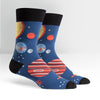 Planets - Men's Crew Socks - The Red Dog Gift Shop