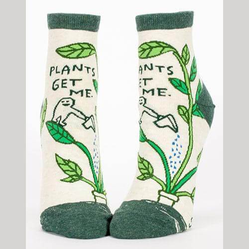 Plants Get Me - Women's Ankle Socks - The Red Dog Gift Shop NZ