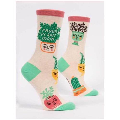 Proud Plant Mom - Women's Crew Socks - The Red Dog Gift Shop NZ