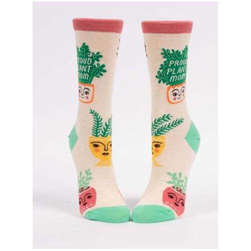 Proud Plant Mom - Women's Crew Socks - The Red Dog Gift Shop NZ