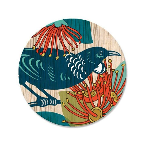 Wolfkamp & Stone Single Coaster - Screenprint Tui - The Red Dog Gift Shop