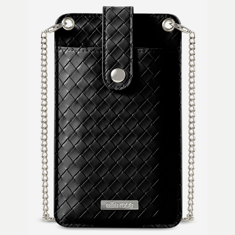 Crossbody RFID Phone Bag - Black