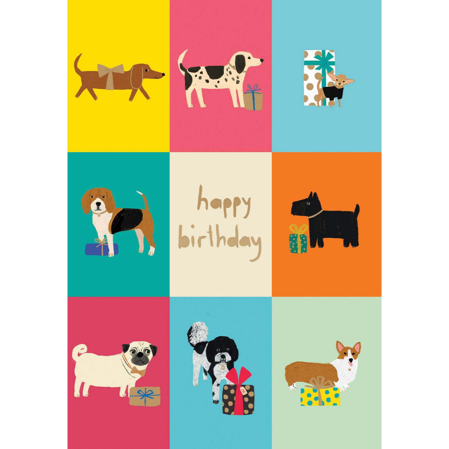 Card - Checkerboard Dog Birthday