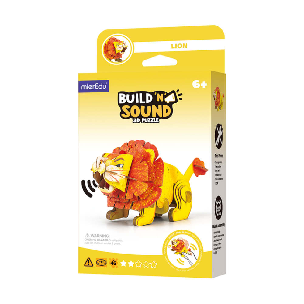 Lion - Build 'n' Sound 3D Puzzle