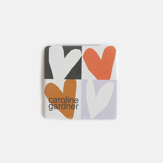 Caroline Gardner Pocket Mirror - Hearts