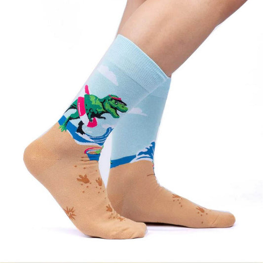 Dinos Gone Wild - Men's Crew Socks