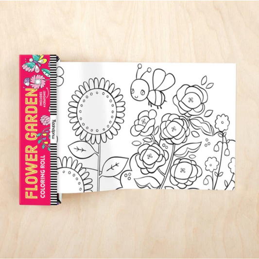 Flower Garden - Mini Colouring Roll