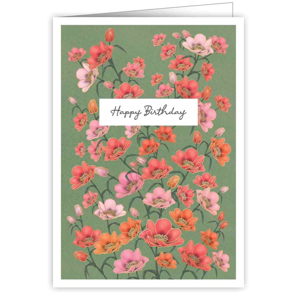 Card - Happy Birthday Poppies