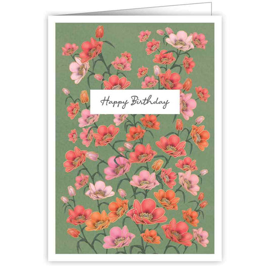Card - Happy Birthday Poppies