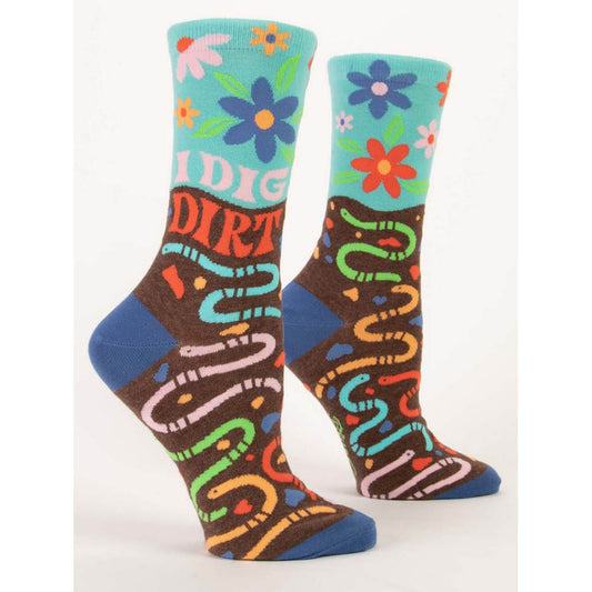 I Dig Dirt - Women's Crew Socks