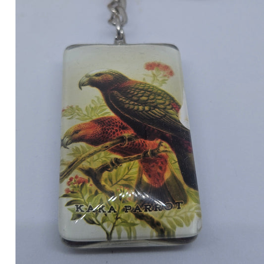 Kaka Parrot Prestige Glass Keyring