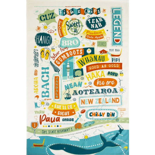 Kiwi Lingo - Tea Towel