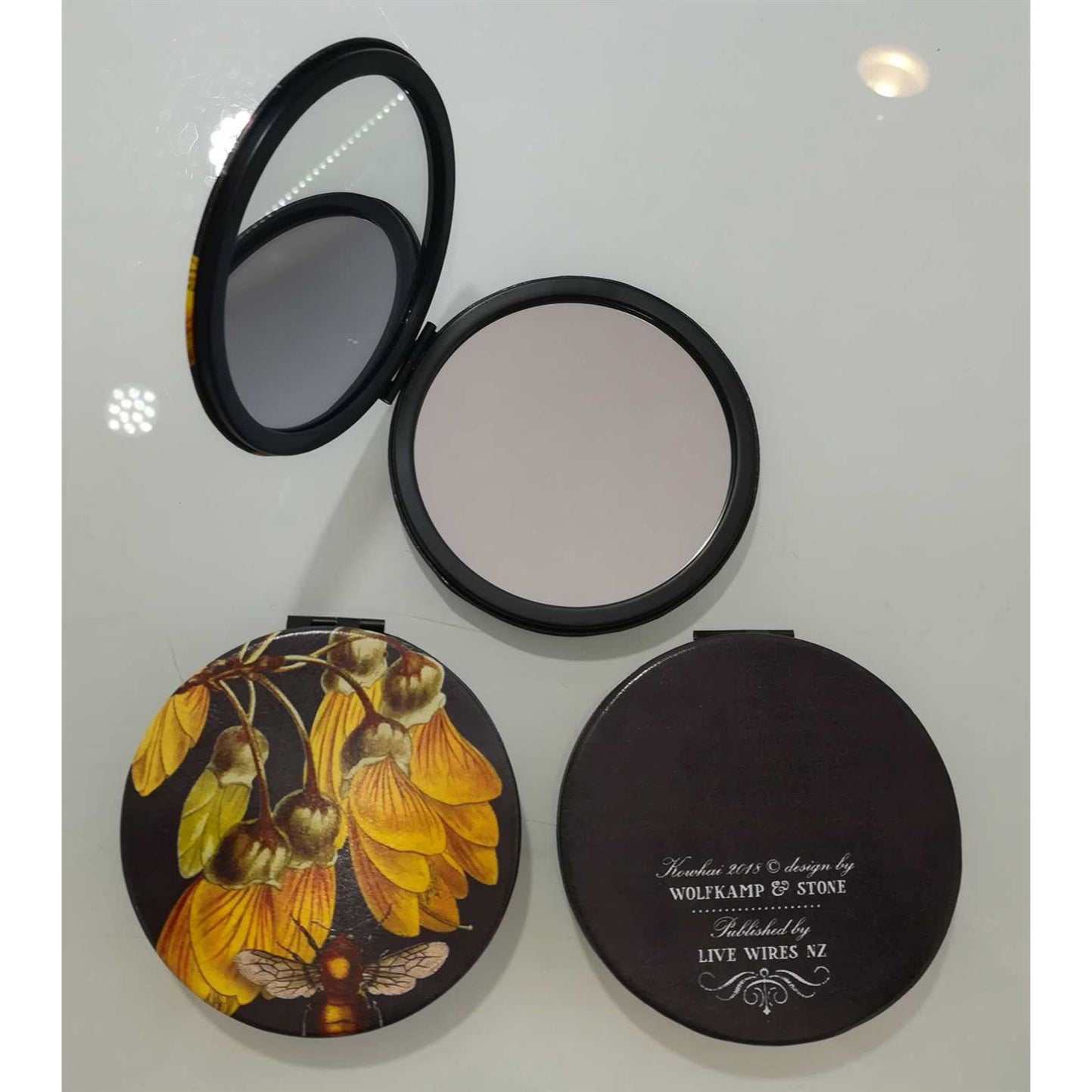 Kowhai & Bee Cosmetic Mirror
