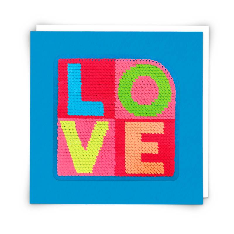 Card - Sequin Patch Love