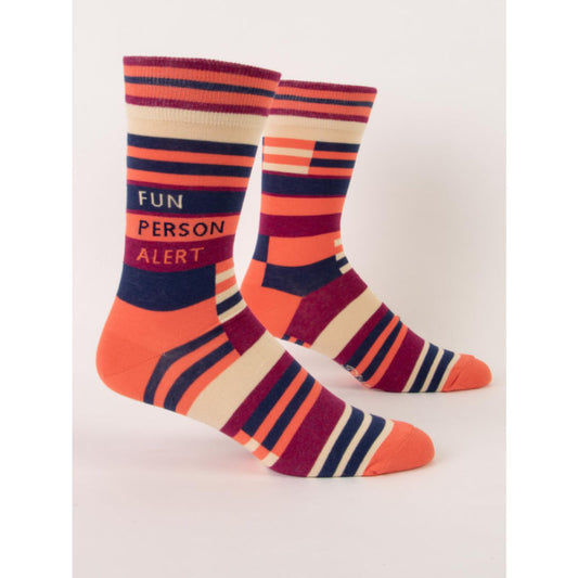 Fun Person Alert - Men's Crew Socks