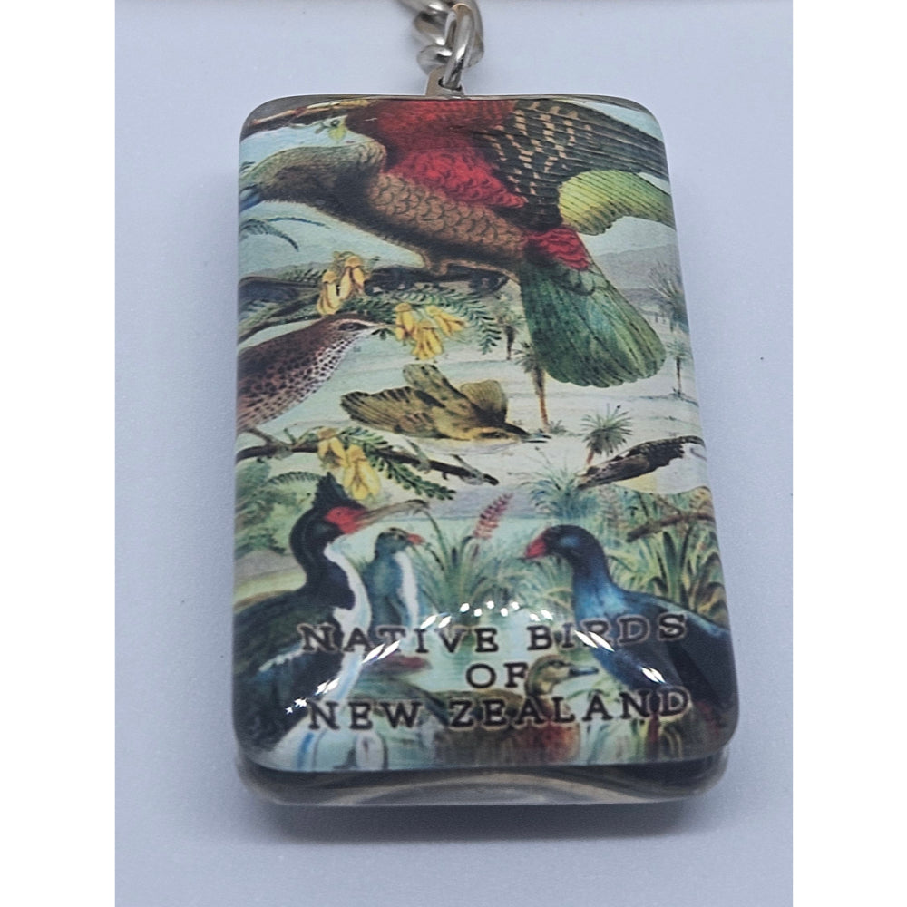 Native Birds Prestige Glass Keyring